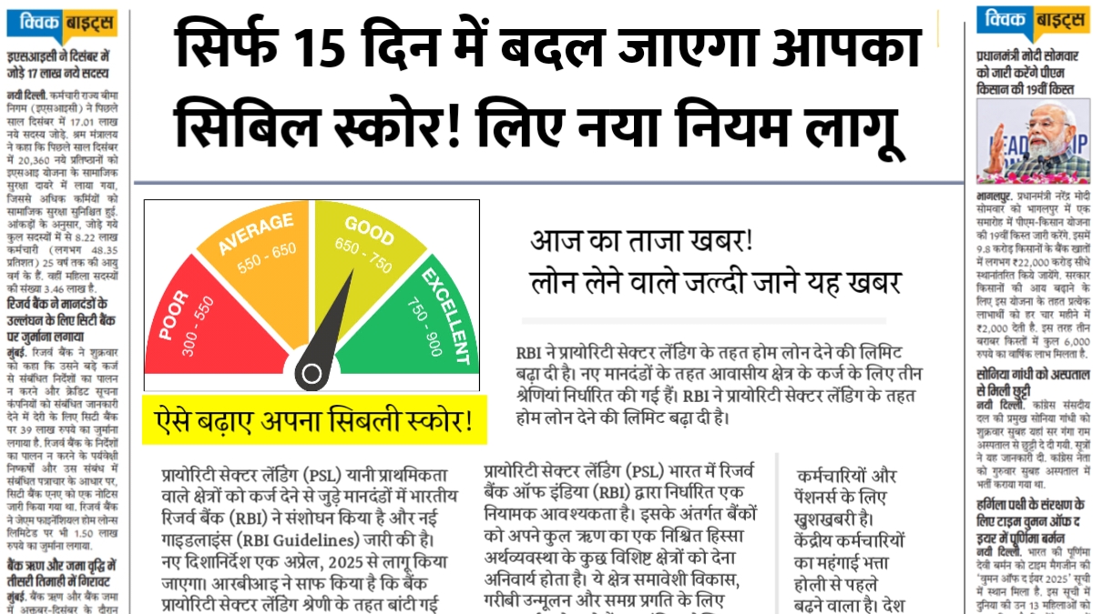 CIBIL Score Rule