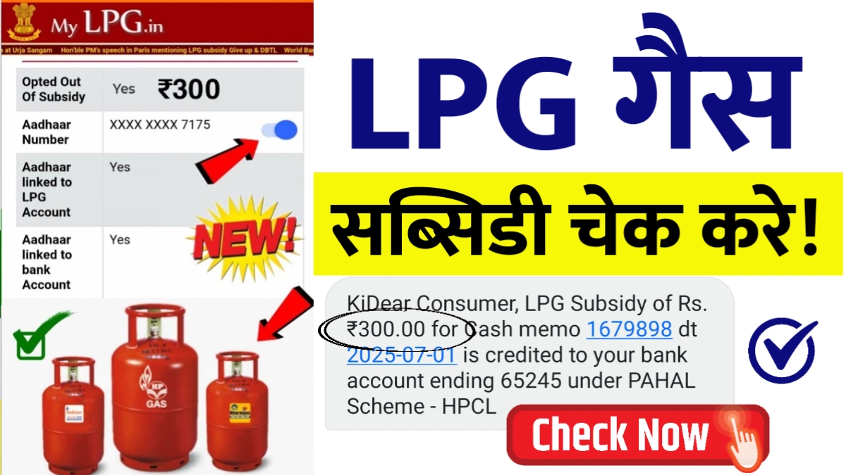 LPG Gas Subsidy Check